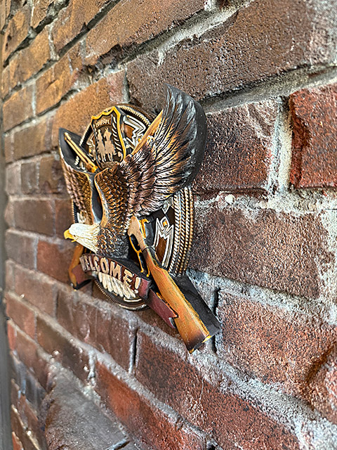 アメリカンイーグル　＆　ランダル銃　ウェルカムサイン　ウォールオブジェ　ウエスタン　壁飾り ■ アメリカン雑貨 アメリカ雑貨 |  | 03