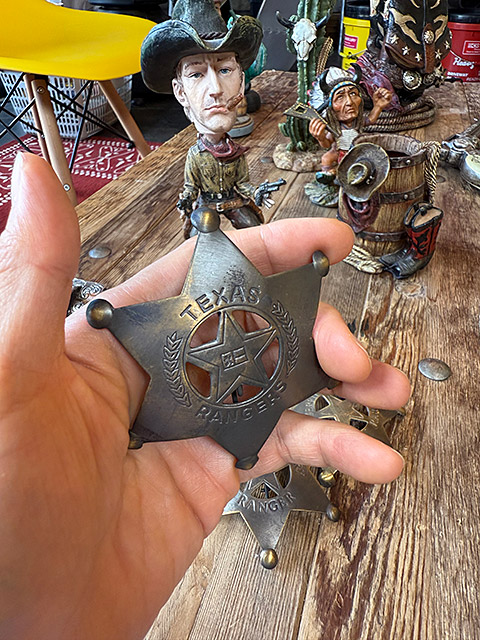 ウエスタン シェリフバッジ 単品 （アンティークスター/TYPE B