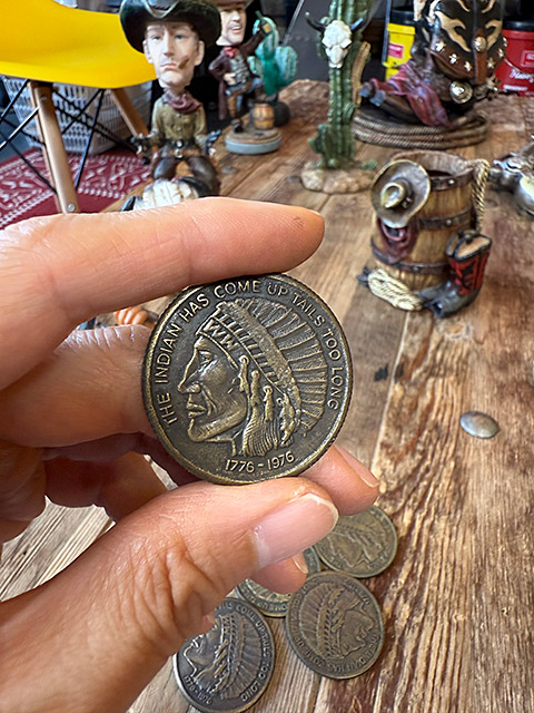 ヴィンテージ トークン （インディアン） □ アメリカン雑貨 アメリカ