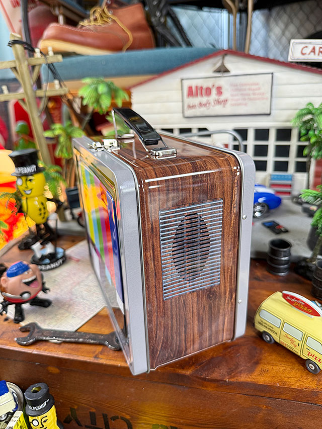 昭和レトロ　ブラウン管テレビ　試験電波柄　ランチボックス ■ アメリカン雑貨 アメリカ雑貨 |  | 02