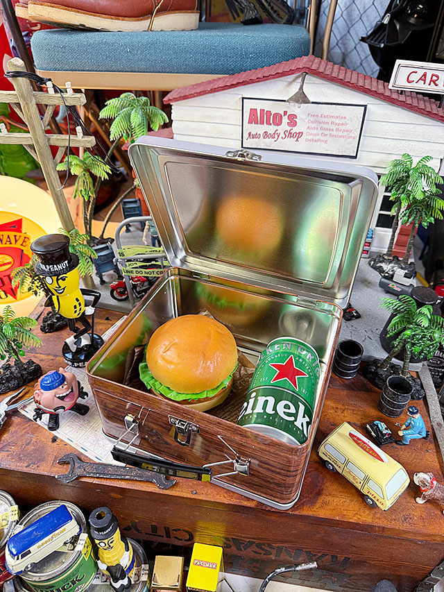 昭和レトロ　ブラウン管テレビ　試験電波柄　ランチボックス ■ アメリカン雑貨 アメリカ雑貨 |  | 04