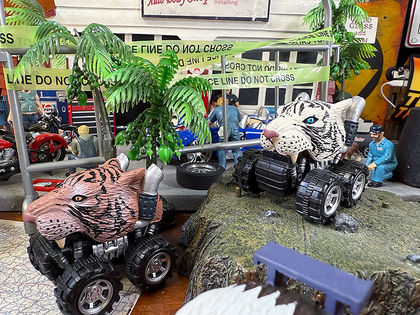 アニマルヘッド モンスタートラック プルバック ミニカー （6台セット