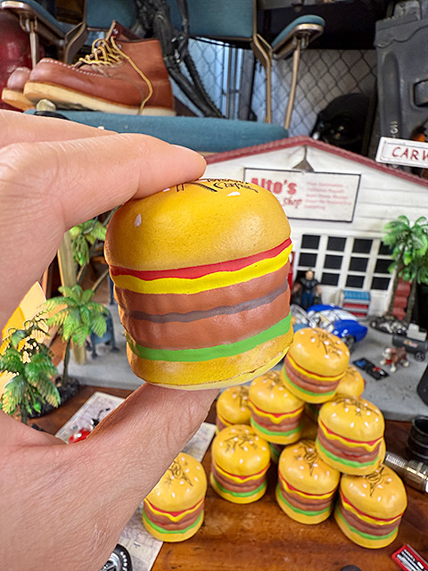 ムーンカフェ　バーガー　アンテナトッパー　ムーンアイズ　ハンバーガー　スクイーズ ■ アメリカン雑貨 アメリカ雑貨 | 