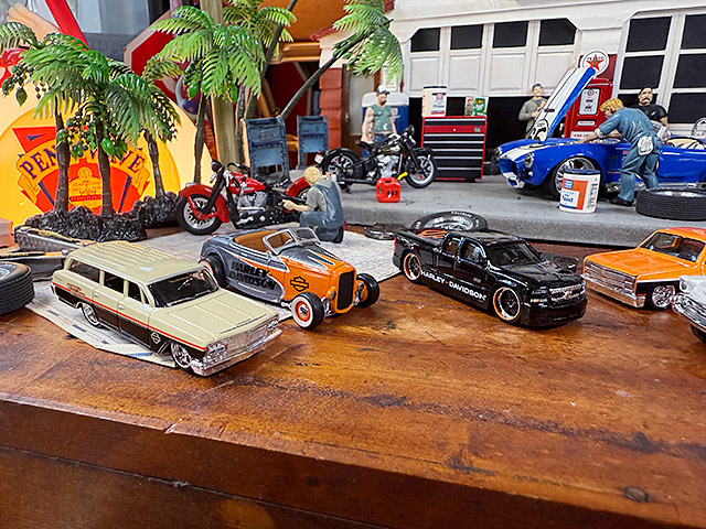 マイスト　ハーレーダビッドソン　カスタムカー　ミニカー　1/64スケール　（6台セット） ■ アメリカン雑貨 アメリカ雑貨 | Harley Davidson | 11