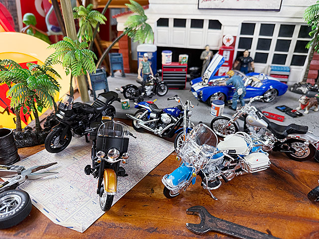 マイスト ハーレーダビッドソン ダイキャスト バイク ミニカー 6台