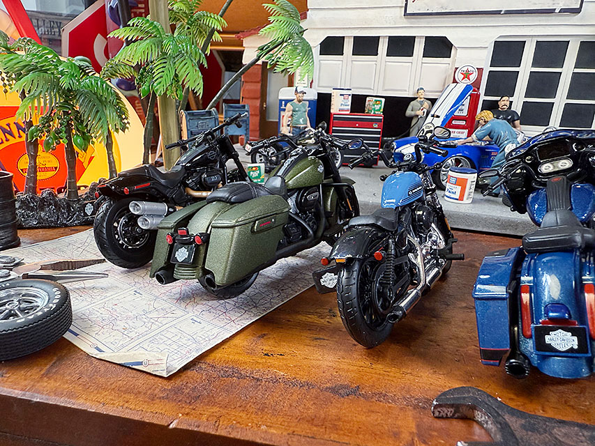 マイスト ハーレーダビッドソン ダイキャスト ミニカー 6台セット 1/18