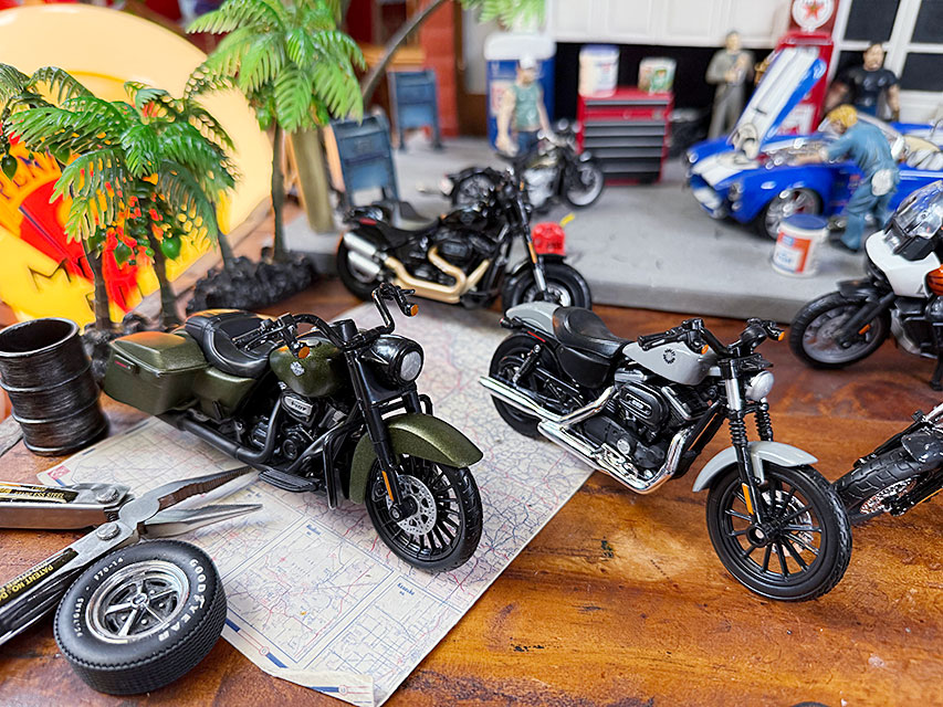 マイスト ハーレーダビッドソン ダイキャスト ミニカー 6台セット 1/18
