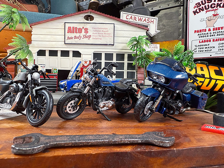 マイスト ハーレーダビッドソン ダイキャスト ミニカー 6台セット 1/18