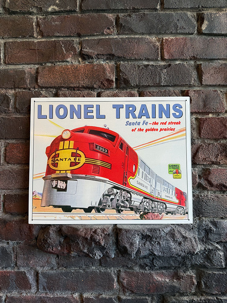 ライオネルトレイン　サンタフェ　ブリキ看板　■ アメリカン雑貨  アメリカ雑貨 |  | 04