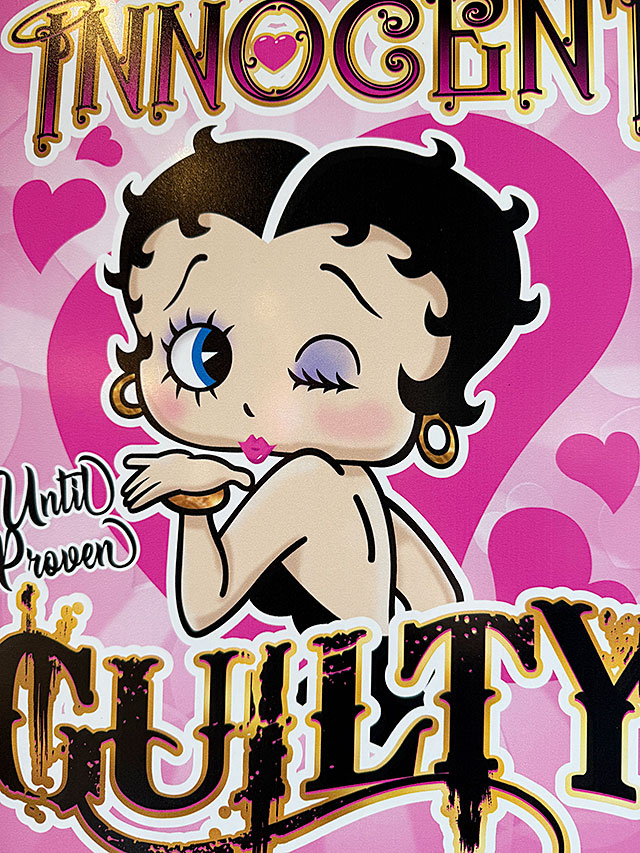 ベティ・ブープ　ブリキ看板　（BOOP GUILTY） ■ アメリカン雑貨 アメリカ雑貨 爆買 |  | 01