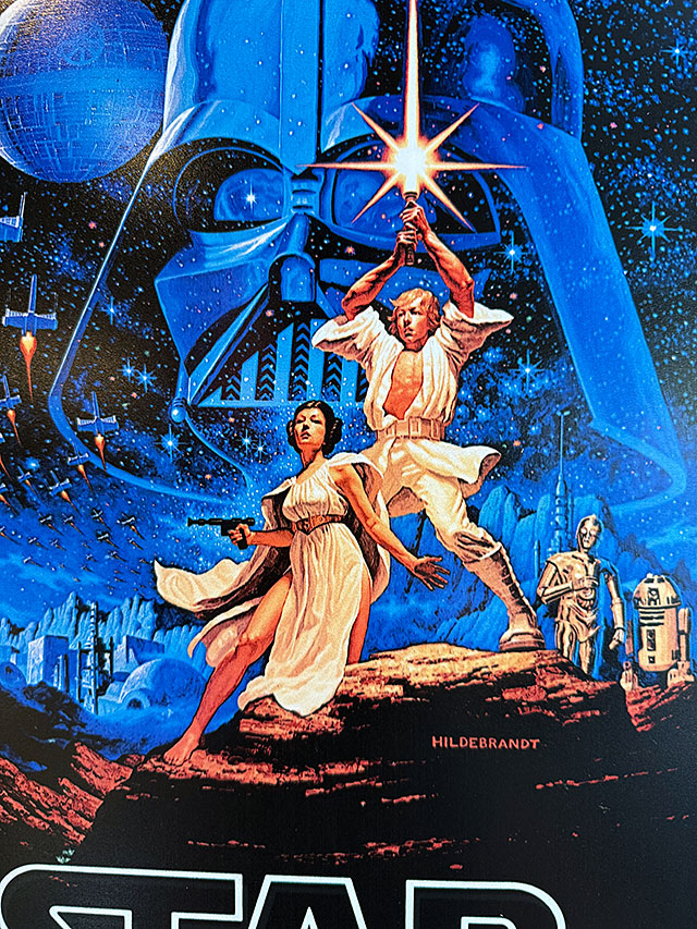 スターウォーズ　1977年公開　エピソード4　新たなる希望　ブリキ看板　（グレッグ・ヒルデブラント作）　 ■ アメリカン雑貨 アメリカ雑貨 |  | 01