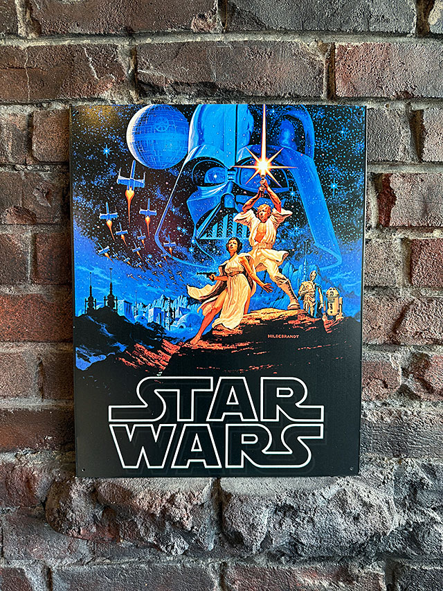 スターウォーズ　1977年公開　エピソード4　新たなる希望　ブリキ看板　（グレッグ・ヒルデブラント作）　 ■ アメリカン雑貨 アメリカ雑貨 |  | 03