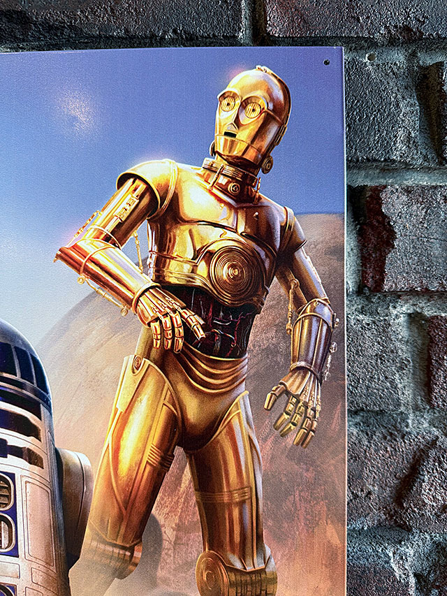 スターウォーズ　R2-D2 & C-3PO　ブリキ看板 ■ アメリカン雑貨 アメリカ雑貨 |  | 02
