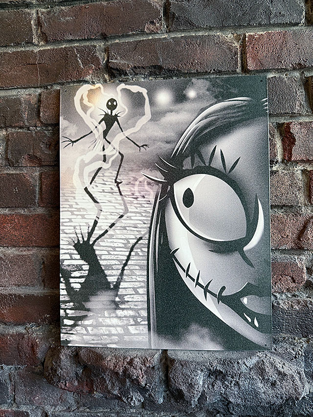 ナイトメア・ビフォア・クリスマス　ブリキ看板　（シルエット） ■ アメリカン雑貨 アメリカ雑貨 | 