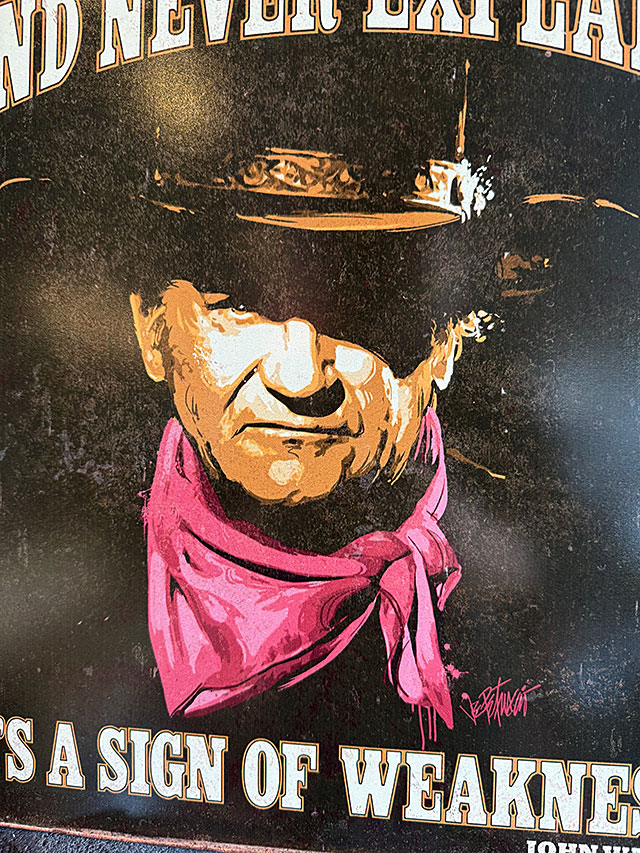 ジョン・ウェイン　名言　ブリキ看板　（NEVER APOLOGIZE） ■ アメリカン雑貨 アメリカ雑貨 |  | 01