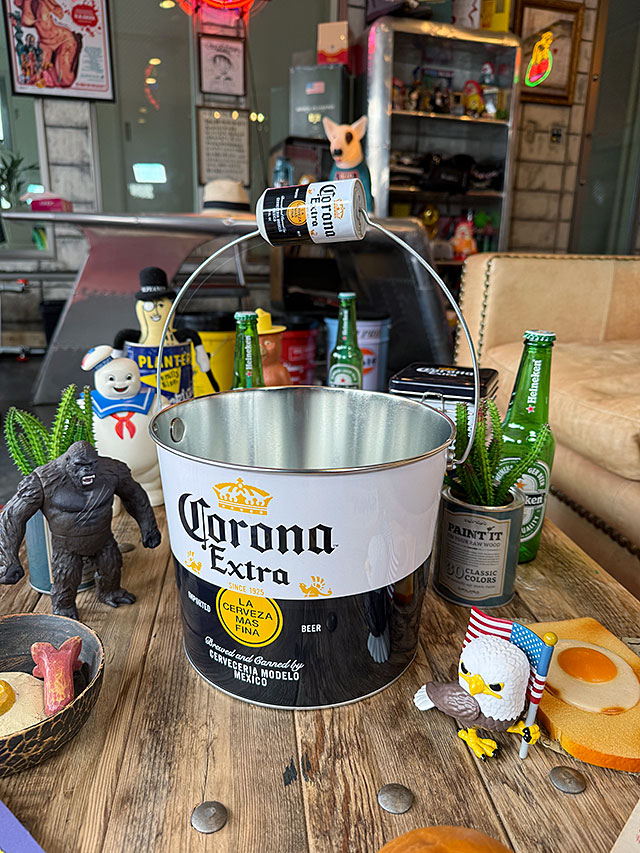 コロナビール ビール缶ハンドル ティンバケツ （ボトルラベル