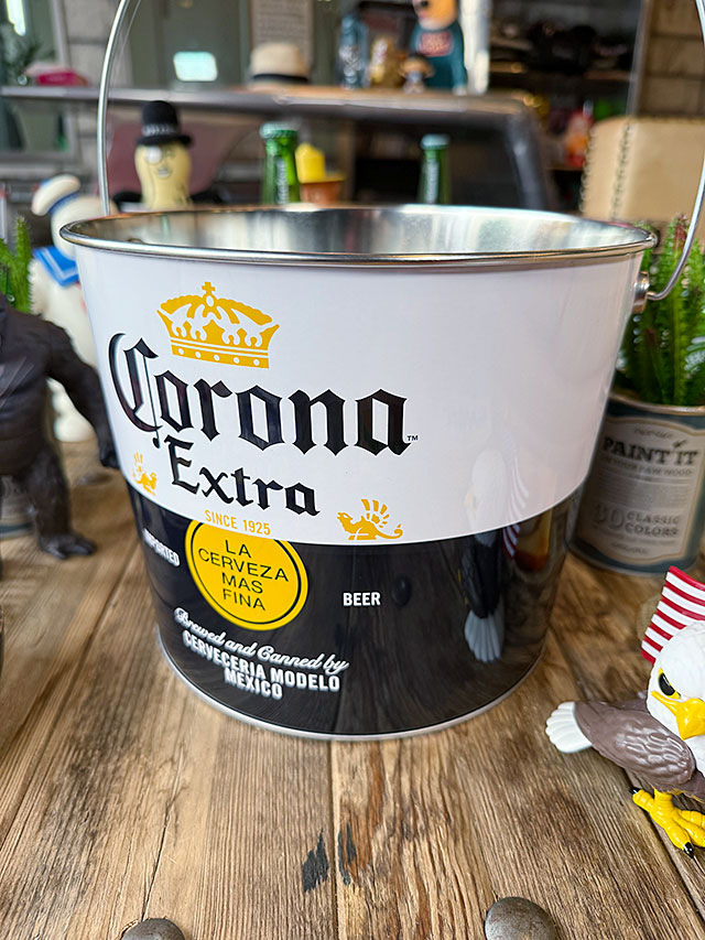 コロナビール ビール缶ハンドル ティンバケツ （ボトルラベル
