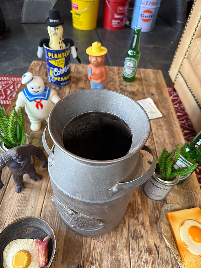 ミルク缶　（フラワー＆ガーデン）　ミルクポット ■ アメリカン雑貨 アメリカ雑貨 |  | 04