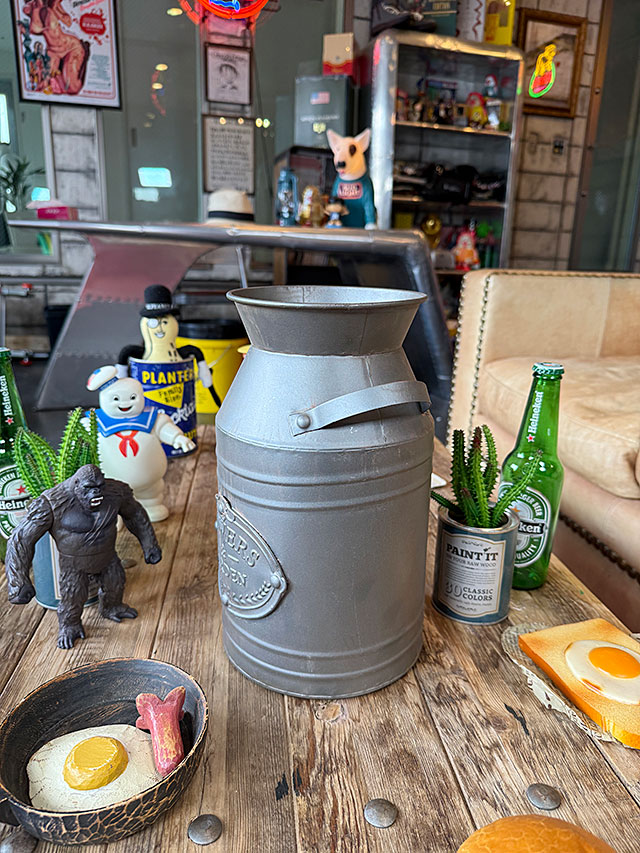 ミルク缶　（フラワー＆ガーデン）　ミルクポット ■ アメリカン雑貨 アメリカ雑貨 |  | 06