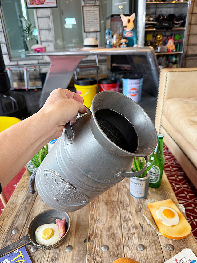 ミルク缶　（フラワー＆ガーデン）　ミルクポット ■ アメリカン雑貨 アメリカ雑貨 |  | 08