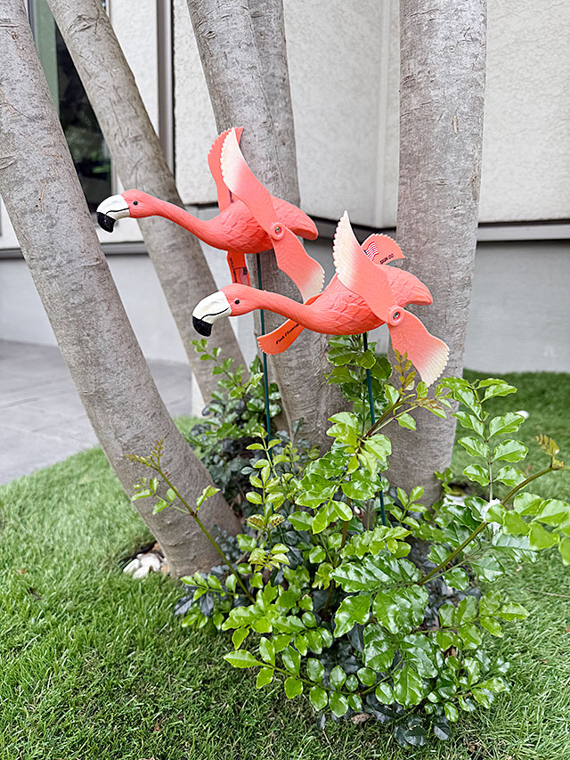 ピンクフラミンゴ　フライング　ガーデンオーナメント　（2体セット） ■ アメリカン雑貨 アメリカ雑貨 |  | 07