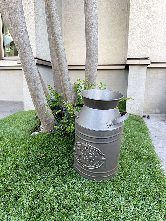 ミルク缶　（フラワー＆ガーデン）　ミルクポット ■ アメリカン雑貨 アメリカ雑貨 |  | 02