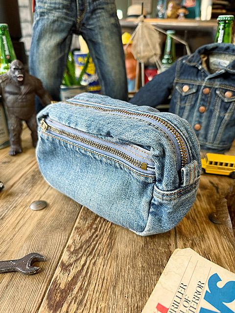 アライヤン　ジーンズ　ポーチ　岡山産デニム　MADE IN JAPAN ■ アメリカ雑貨 アメリカン雑貨 |  | 03