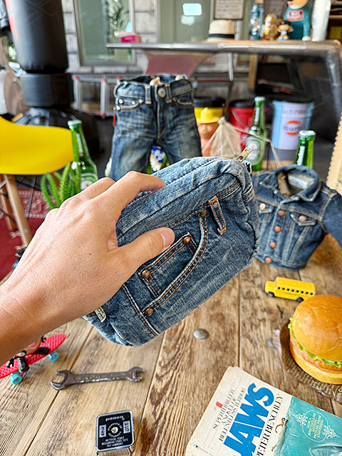 アライヤン　ジーンズ　ポーチ　岡山産デニム　MADE IN JAPAN ■ アメリカ雑貨 アメリカン雑貨 |  | 06