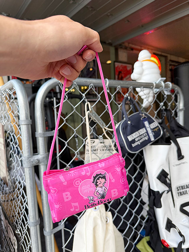 ベティ・ブープ　ポータブルエコバッグ　ミニポーチ付き　（ピンク） ■ アメリカン雑貨 アメリカ雑貨 |  | 01