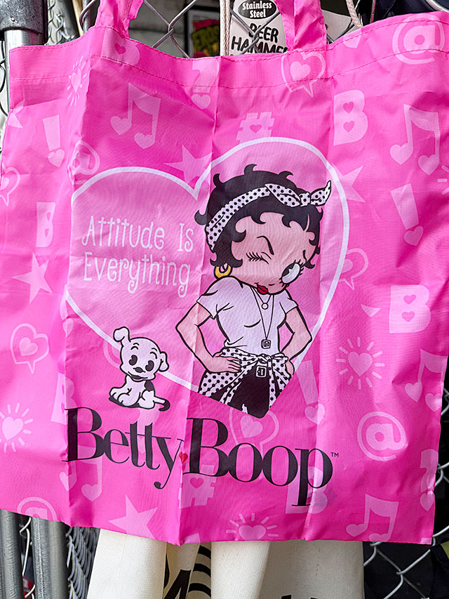 ベティ・ブープ　ポータブルエコバッグ　ミニポーチ付き　（ピンク） ■ アメリカン雑貨 アメリカ雑貨 |  | 02