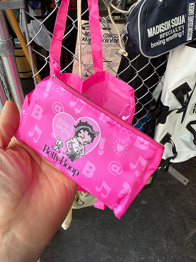 ベティ・ブープ　ポータブルエコバッグ　ミニポーチ付き　（ピンク） ■ アメリカン雑貨 アメリカ雑貨 |  | 05