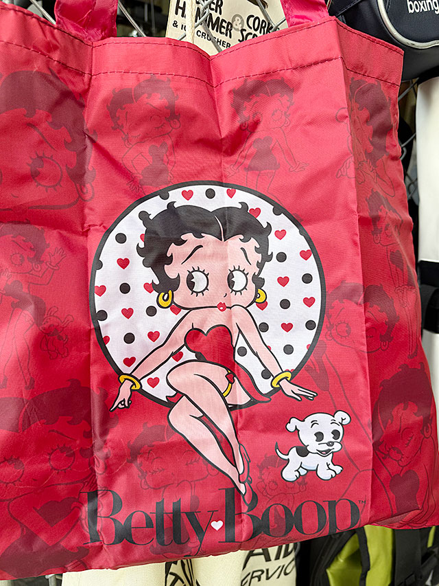ベティ・ブープ　ポータブルエコバッグ　ミニポーチ付き　（レッド） ■ アメリカン雑貨 アメリカ雑貨 |  | 02