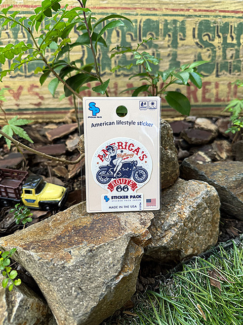 ステッカーパック　アウトドア　ステッカー　ルート66シリーズ　Sサイズ　（ルート66　アメリカハイウェイ）　MADE IN U.S.A.　耐水＆耐光 |  | 03