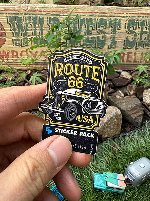 ステッカーパック　アウトドア　ステッカー　ルート66シリーズ　Sサイズ　（ルート66　クラシックハニー）　MADE IN U.S.A.　耐水＆耐光 |  | 02