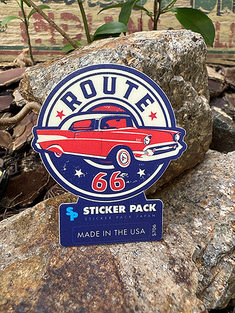 ステッカーパック　アウトドア　ステッカー　ルート66シリーズ　Sサイズ　（ルート66　クラシックスモール）　MADE IN U.S.A.　耐水＆耐光 | 