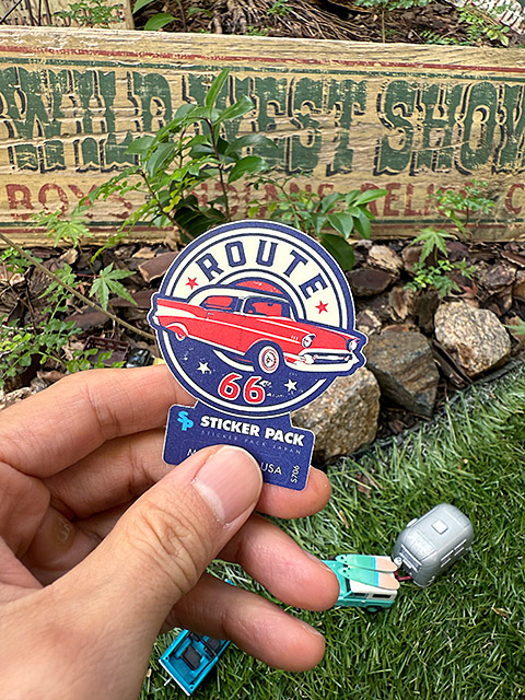 ステッカーパック　アウトドア　ステッカー　ルート66シリーズ　Sサイズ　（ルート66　クラシックスモール）　MADE IN U.S.A.　耐水＆耐光 |  | 02