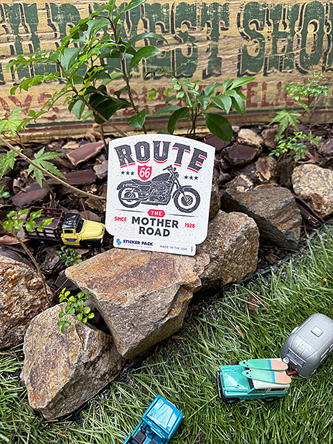 ROUTE66 アメリカ雑貨 スティールサイン「Route 66 USA」 （ルート66USA ）PS-056 ルート