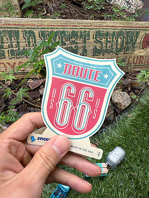 ステッカーパック　アウトドア　ステッカー　ルート66シリーズ　Lサイズ　（ルート66　オールドファッション）　MADE IN U.S.A.　耐水 耐光 |  | 02