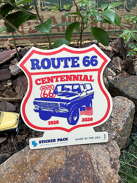 ステッカーパック　アウトドア　ステッカー　ルート66シリーズ　Lサイズ　（ルート66　センテニアル）　MADE IN U.S.A.　耐水＆耐光素材 | 