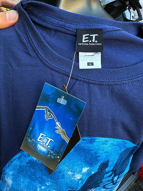映画 E.T. フライングムーン オフィシャル Tシャツ （Lサイズ） 公式 