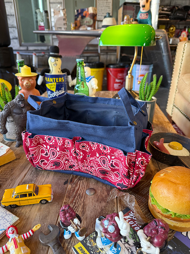 バンダナ柄　収納バスケット　小物入れ ■ アメリカン雑貨 アメリカ雑貨  爆買 | 