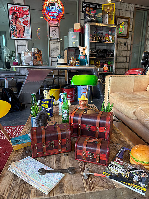 海賊宝箱 アンティークトランクケース 3個セット （ヴィンテージレッド