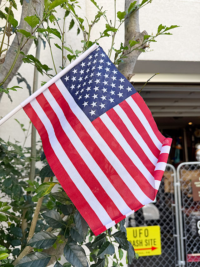 訳あり特価！　アウトレット品★　星条旗　スティックフラッグ　Lサイズ ■ アメリカン雑貨 アメリカ雑貨 |  | 01