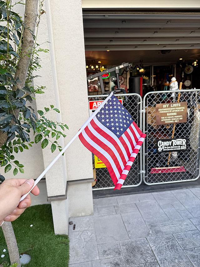 訳あり特価！　アウトレット品★　星条旗　スティックフラッグ　Lサイズ ■ アメリカン雑貨 アメリカ雑貨 |  | 03