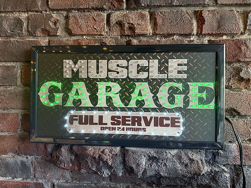 マッスルガレージ　LEDドットサイン ■ アメリカン雑貨 アメリカ雑貨 | 