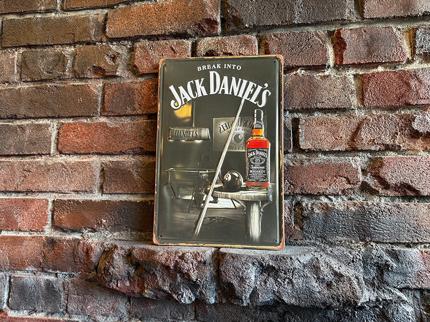 ジャック・ダニエル　ミニブリキ看板　（プールバー） ■ アメリカン雑貨 アメリカ雑貨 |  | 03