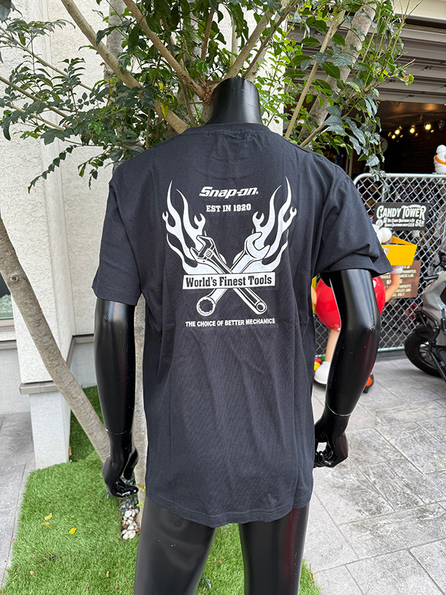【シェナモン】SHADOWS CLIMB スナップバック+Logo T スナップオン オフィシャル Tシャツ ブラック （クロススパナ） （M