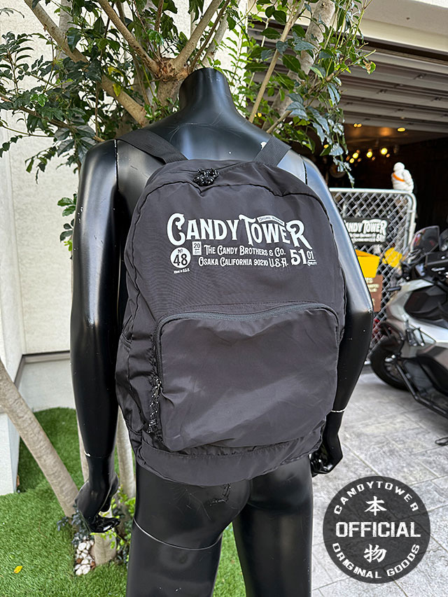 キャンディタワー　オフィシャル　折りたたみ　コンパクト　リュック ■ アメリカン雑貨 アメリカ雑貨 | 