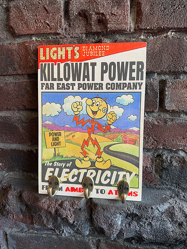 レトロコミック　ウッド製　フックボード　（レディキロワット） ■ アメリカン雑貨 アメリカ雑貨 爆買 | 