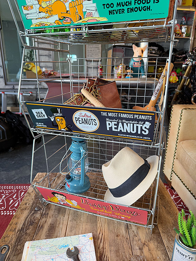 オールドアドバタイジング　ワイヤーラック　（3台セット）　折りたたみ式　スタッキング可能 ■ アメリカン雑貨 アメリカ雑貨 |  | 03